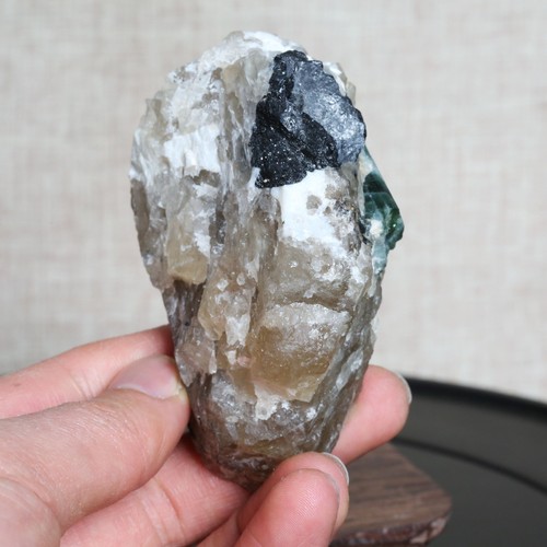 A6902-206g Rare Natural Green Tourmaline quartz crystal point healing - Picture 8 of 12
