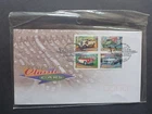 1997 AUSTRALIAN CLASSIC CARS SET 4 STAMPS FDC- WORLD TRADE CENTRE