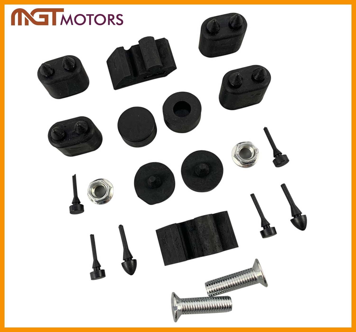 Rubber Stopper + Hood Adjusters stoppers bumpers For 19671969 Camaro