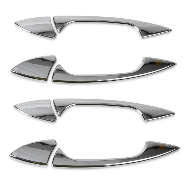 Set 8Pcs Door Handle Chrome Covers For Mercedes Benz C E GLK ML CLA