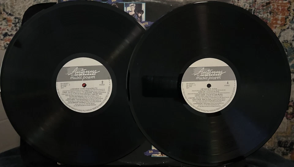 Various "Antenna Music Power" 2xLP Greek Compilation inc A-Ha, Roxette, MC Hamme Foto 3 de 4