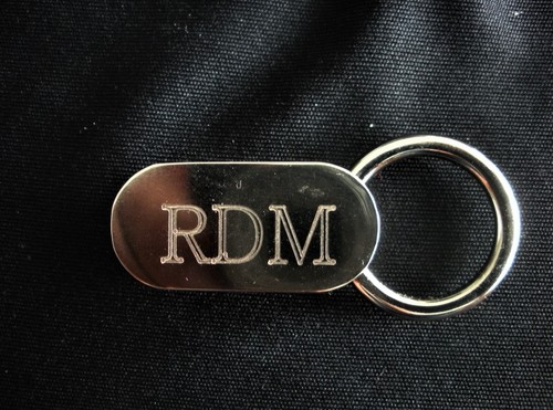 Impala-Chevrolet Polished Silver Valet Key Chain-Free Hand Engraving - Picture 4 of 4