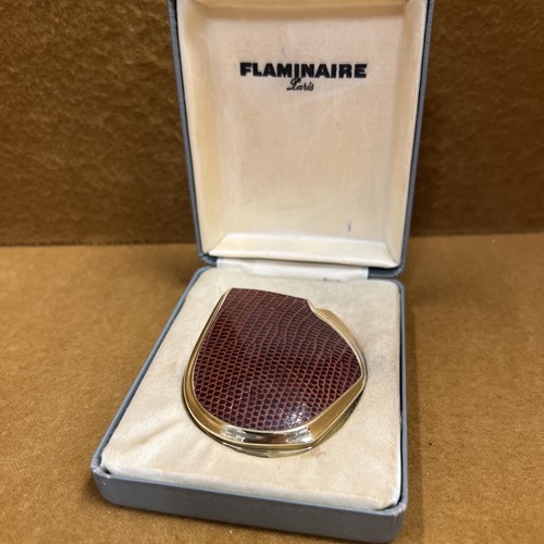 VINTAGE FLAMINAIRE BUTABLOC PARIS MADE IN FRANCE Brown In Box - Picture 3 of 6