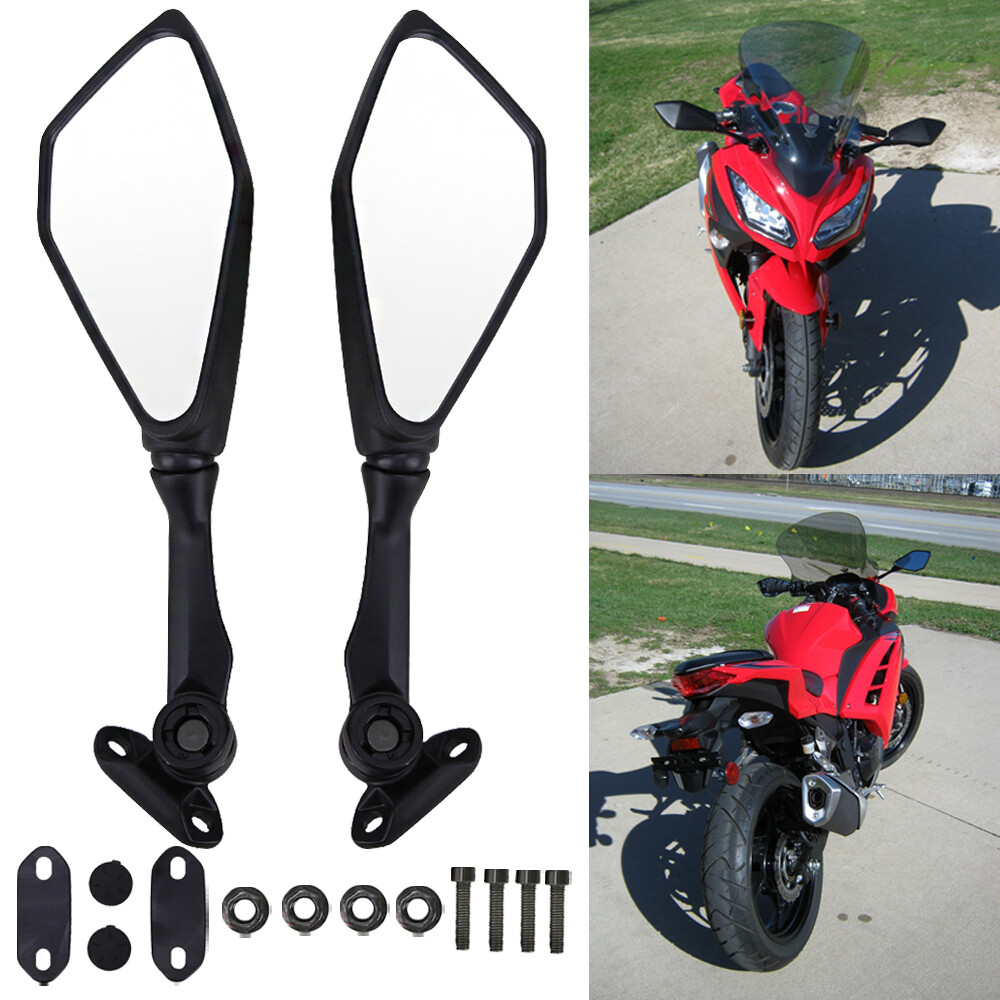 MO222ベージ TCMT Rear View Side Mirrors Fit For Kawasaki Ninja ZX6R '13-'25