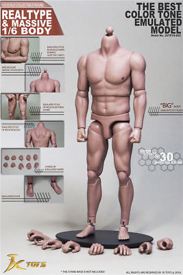 JXtoys Narrow Shoulder Man Body 1/6 Scale Flexible F 12" Male Figure Model S01