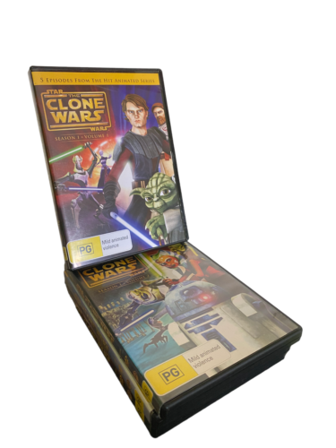 Star Wars - The Clone Wars: Season 1 Volumes 1 2 3 4 VGC FREE AUSTRALIA POST - Picture 1 of 2