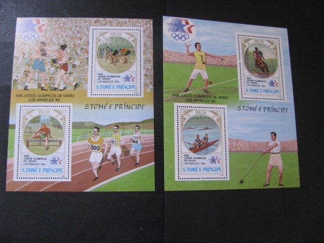 St. Thomas & Prince Islands Stamp Souvenir Sheets Set Never Hinged
