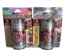 2 Onyx Cracked Heel Stick Balm Coconut Scent Super Soft Heels 2.46 Oz Each