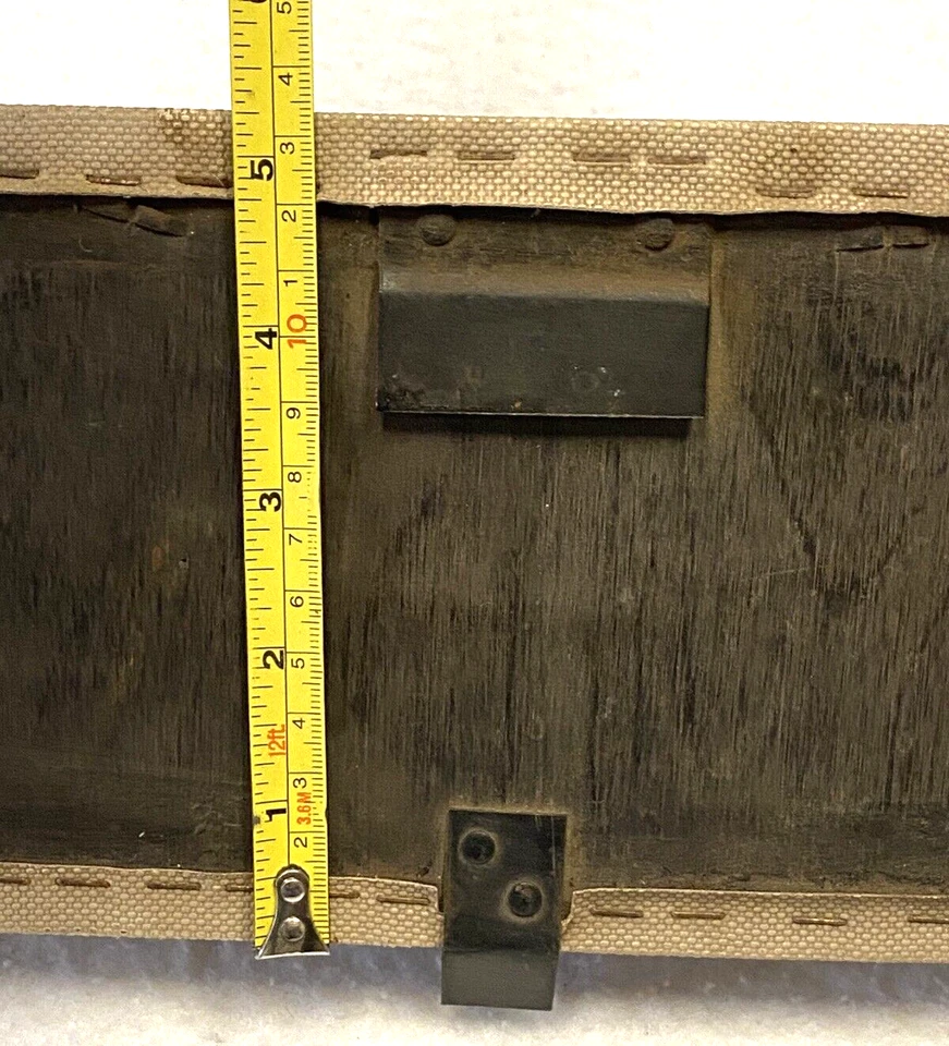 ALMOHADILLA DE CHOQUE ORIGINAL AUSTIN HEALEY HEADLINER, TECHO RÍGIDO, 100-6, 3000, FRONTAL, MADERA CONTRACHAPADA, CLIP Foto 4 de 4