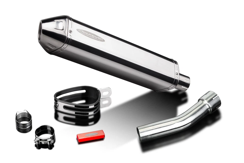 Silenciador de escape de acero inoxidable triovalado Kawasaki ZX-9R ZX9R Ninja 98-99 Slip On 17" Foto 4 de 4