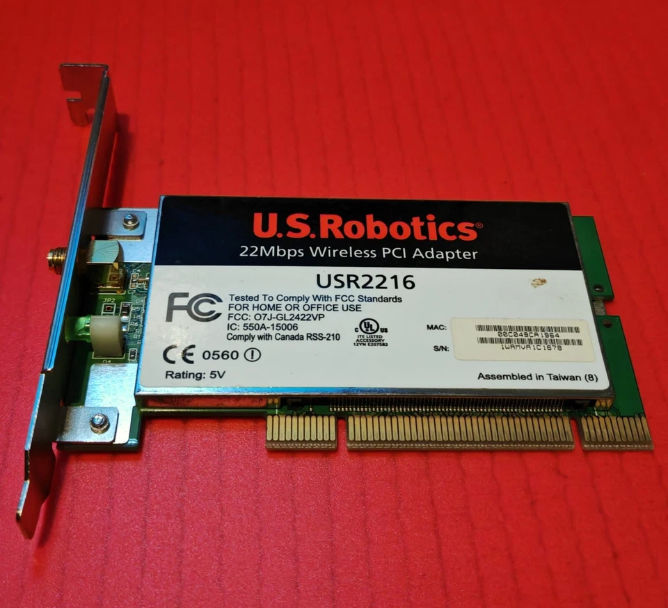 U.S. Robotics USR2216 Wireless PCI Adapter - Image 4 of 4