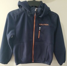 Nautica Youth Fleece Hoodie Jacket Size 7 NEW 