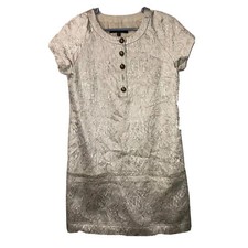 Nine West Gold Mini Dress Size 6 Missing A Bottom