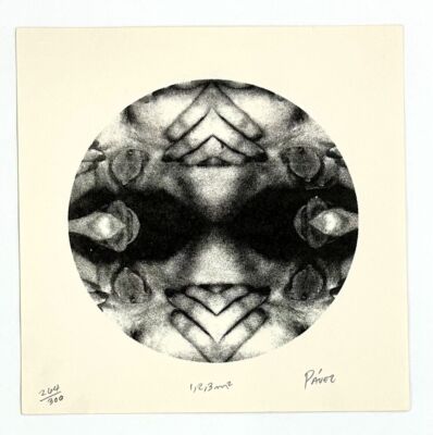 PAVEL ACOSTA La Huella Multiple 2002 signed unframed original Cuban engraving