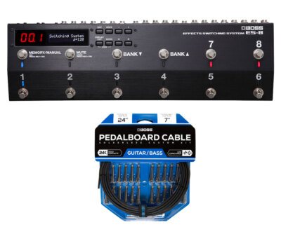 Boss ES-8 Switching System + Boss BCK-24 Pedal Board Cable Kit