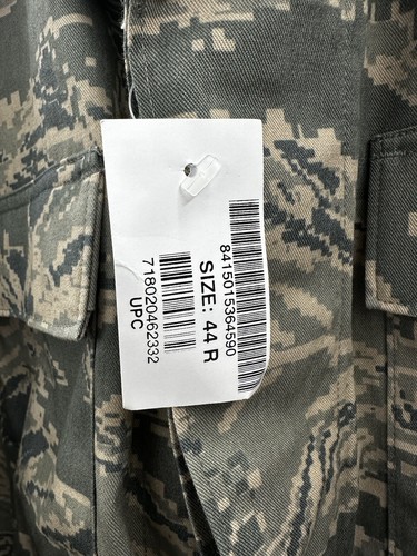 US Air Force Mens Utility Coat Size 44 Regular Camouflage Pattern Hidden Button - Picture 6 of 13