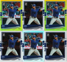 JOEY GALLO 6 CARD LOT 2020 OPTIC LIME GREEN & HOLO SILVER PRIZM  SP # 184 + BASE