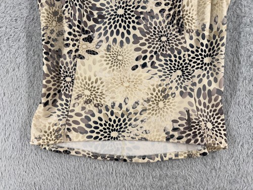 SheBeest Cycling Jersey Womens Extra Small Beige Floral 1/4 Zip 100% Polyester - Picture 5 of 14