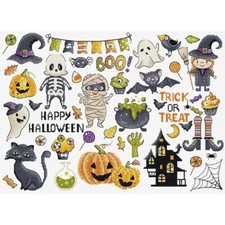 Counted Cross Stitch Kit Halloween DIY Letistitch