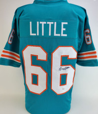 LARRY LITTLE Signed Miami Dolphins Custom XL Jersey (Beckett Witnessed)
