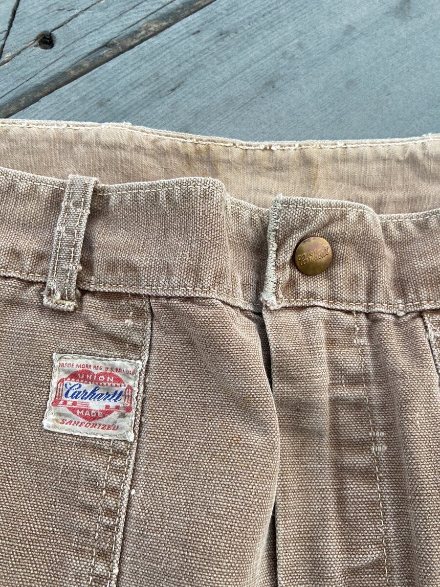 VTG Carhartt Heart Logo Sanforized Union 30s 40s Double Knee VTG Carhartt Heart Logo Sanforized Union 30s 40s Double Knee