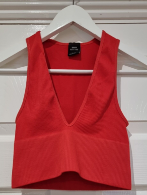 Urban Outfitters Orange Vest Crop Top, Size XS