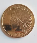 1913 United States Fantasy Indian Head 10$ Gold Eagle Coin