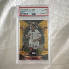 2022-23 Panini Select FIFA Gold Prizm /10 Mallory Swanson #68 PSA 8 United Stat…