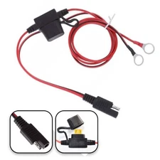 16AWG SAE Connection Cable Adapter Battery Charging SAE to O Ring Cord Replace