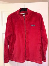 Patagonia Women’s Red Fleece Full Zip Jacket Size Medium