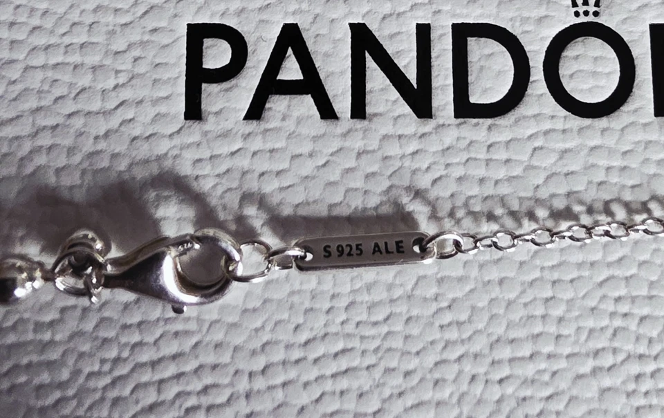 Pandora  Behandelte Süßwasserzuchtperle & Kugeln Collier-Halskette - Bild 4 von 4