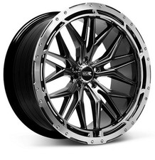 20x9.5 Chromium Black Machined Ring Wheels Xxr 585 5x114.3 35 Set Of 4 73.1