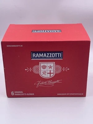 6/12/18x Ramazzotti design glasses 2cl 4cl calibration line gastronomy new product-DHL incl.