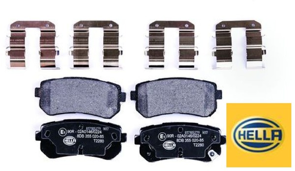 Hella 8DB355020-851 Bremsbelagsatz FüR Scheibenbremse Bremsbelagsatz-image
