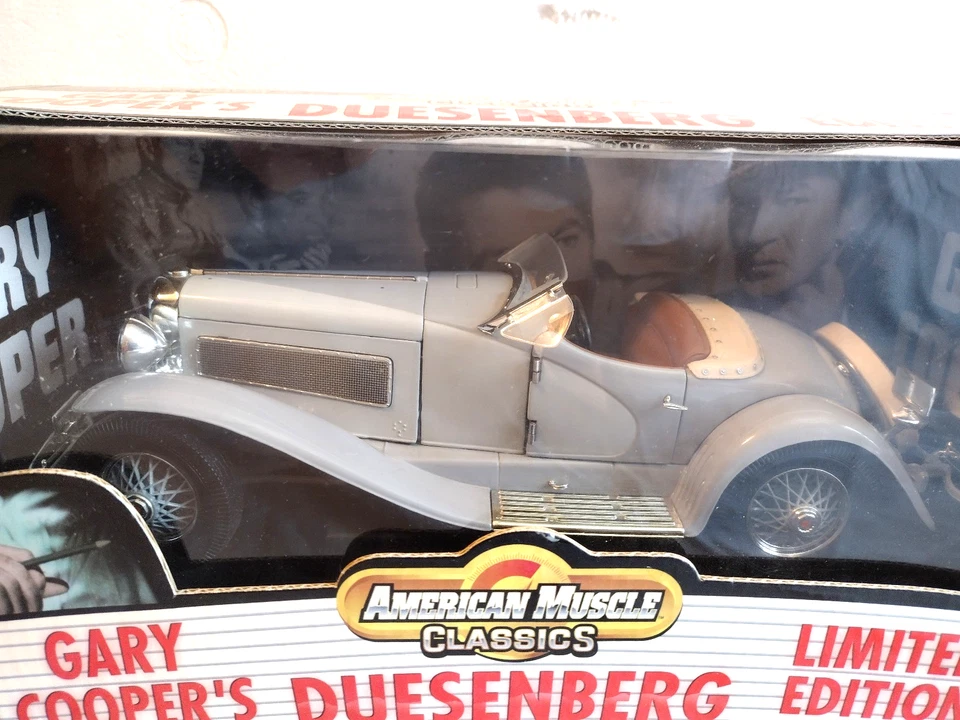 American Muscle Classics 1935 Gary Cooper’s Duesenberg 1:18 gris fundido a presión nuevo Foto 3 de 4