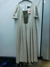 beiges Leinen Trachten  Kleid Gr. 42 - Neu mit Etikett