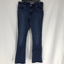 Levi's 725 High Rise Bootcut Blue Denim Jeans Regular Fit Women's 32