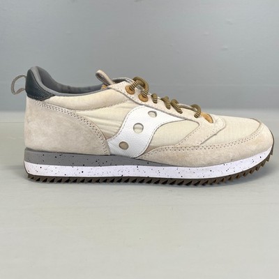 Saucony Jazz 81 Peak Retro Shoes Mens Size 9 Beige Suede Athletic Sneakers