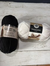 Loops & Threads Impeccable Yarn Lot Of2 Black...