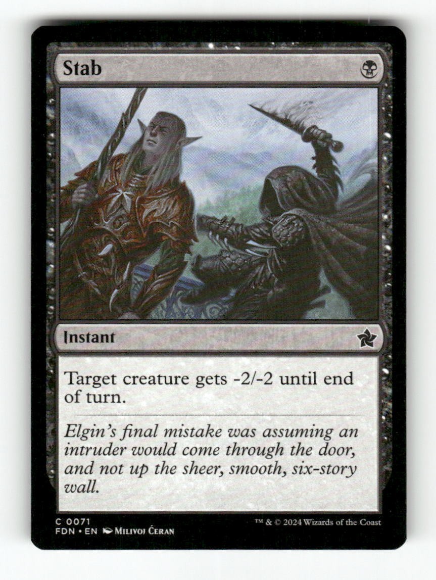 Stab Foundations 71 Common Magic: The Gathering NM