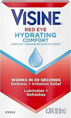 VISINE Red Eye Hydrating Comfort Redness Relief Drops 0.28 fl. oz -  1 Pack