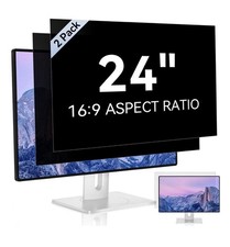 2 Pack 24" Privacy Screen Filter 16:9 Widescreen Monitor Anti-Glare Blue Light
