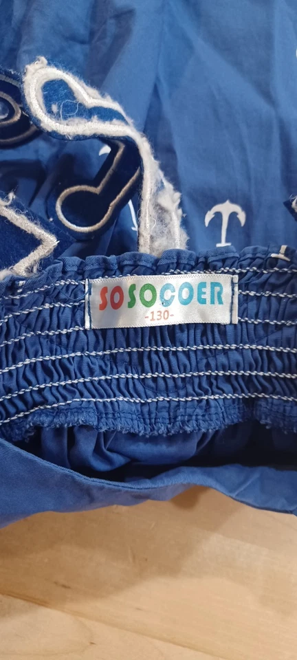 Vestido Ancla Niña Talla 4-5 Sin Mangas Náutico Playa Marinero Azul Costero Foto 3 de 4