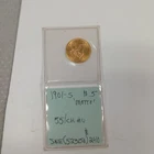 1901 S $5 Liberty Head Gold Half Eagle 90% Gold Us Coin