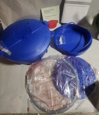 Prepology 4 Qt One-Touch Microwave Pressure Cooker Blue - Unused