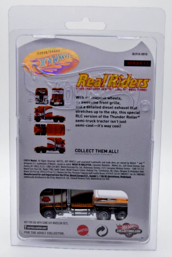 Hot Wheels RLC Real Riders Series 13 Thunder Roller 2013 #3846/4000 Foto 2 de 3