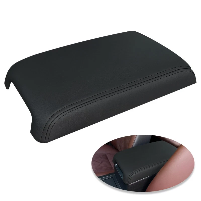 Fits 2012-2017 Toyota Camry Leather Center Console Lid Armrest Cover Skin Black Foto 4 de 4