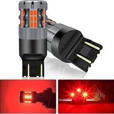 2Pcs LED Brake light Bulb Red, W21/5W T20 CANBUS Error red 7443 W21/5W T20