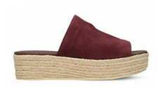 Vince Solana Suede Espadrille Jute Platform S...