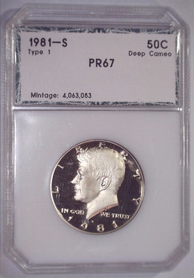 1981-S Kennedy Half Dollar PCI PR67 DCAM Type 1 50(C) #G